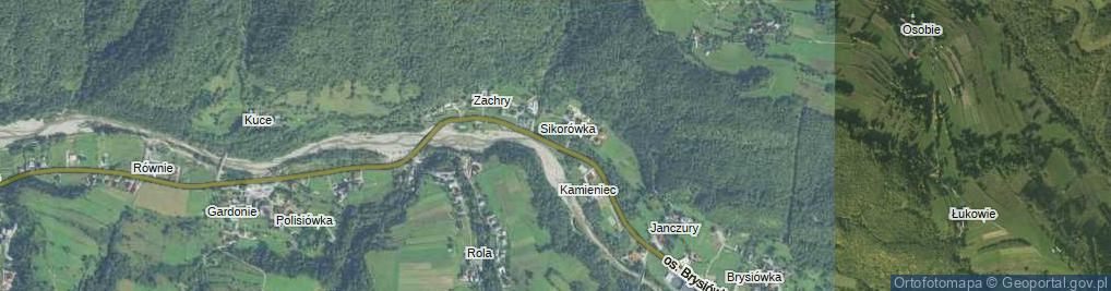 Zdjęcie satelitarne Osiedle Sikorówka os.